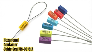 Εξαγωνικές σφραγίδες καλωδίων μίας χρήσης Ασφαλείς συσκευασίες