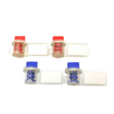 45.5*25.5*18.5 mm Στροφή Σφιχτό Διαφανές PC Bar Code Μετρητής νερού Σφραγίδα ασφαλείας Κίτρινος