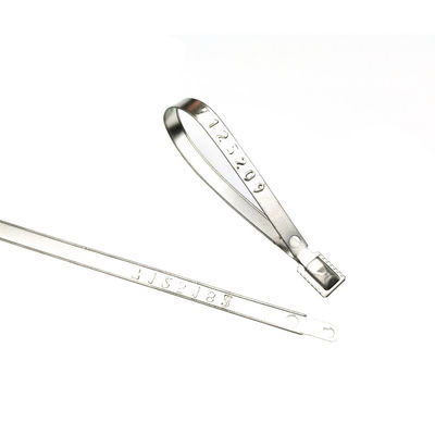 118*8,2*0,7 mm Σφραγίδα ασφαλείας από μέταλλο με στενή κλειδαριά για εμπορευματοκιβώτιο US-MS01