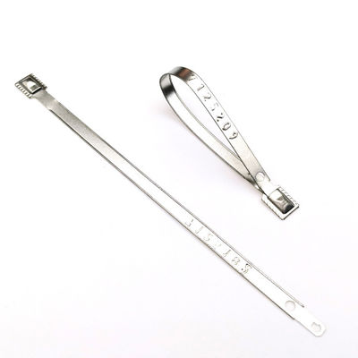 118*8,2*0,7 mm Σφραγίδα ασφαλείας από μέταλλο με στενή κλειδαριά για εμπορευματοκιβώτιο US-MS01