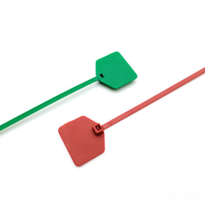 Προσαρμοσμένες ετικέτες Zip Tie Writeable 220mm Νάιλον με σήμανση / επισήμανση Περιοχή 30 * 21 mm