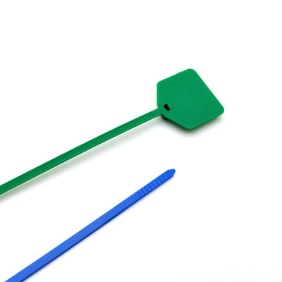 Προσαρμοσμένες ετικέτες Zip Tie Writeable 220mm Νάιλον με σήμανση / επισήμανση Περιοχή 30 * 21 mm