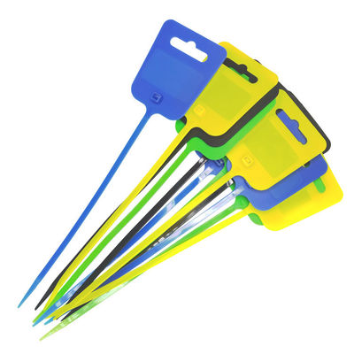 Επαγγελματικό καλώδιο Zip Tie Hang Tag με σημείωση / περιοχή επισήμανσης L 44.5 * W 25.0 mm