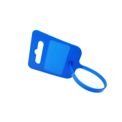 Επαγγελματικό καλώδιο Zip Tie Hang Tag με σημείωση / περιοχή επισήμανσης L 44.5 * W 25.0 mm