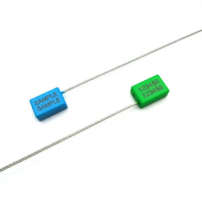 1.8mm Διαμέτρου Χάλυβα σύρμα πλαστικό κάλυμμα καλώδιο Σφραγίδες με 300mm εκτεθειμένο μήκος καλωδίου