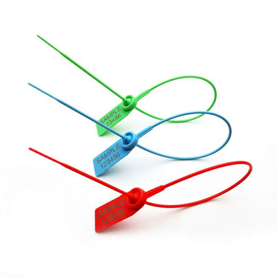 Αυτοκλείδωτες πλαστικές σφραγίδες για την επισήμανση ρυμουλκούμενων που δεν μπορούν να παραποιηθούν Διάστημα λειτουργίας 300 mm