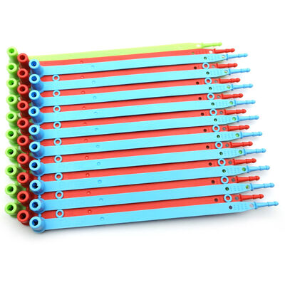 200 mm σταθερό μήκος πορτοκαλί πλαστικό δαχτυλίδι μία φορά εμπορευματοκιβώτιο ασφαλείας