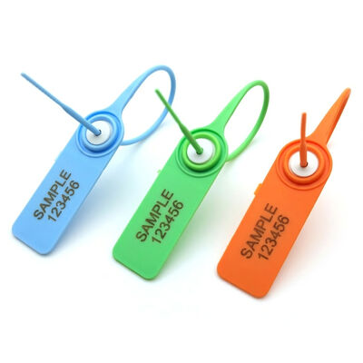 200mm Τραβήξτε Σφιχτή πλαστική σφραγίδα για την ασφάλεια Ετικέτα λευκή ενδεικτική και Laser / θερμή σφραγίδα εκτύπωση