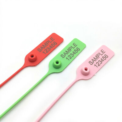 Ασφαλής συσκευασία US-PS320R Ρύθμιση μήκους Τραβήξτε Σφιχτή πλαστική σφραγίδα με μεταλλική εισαγωγή