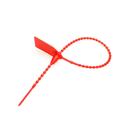 US-PS350B Επικίνδυνη παραβίαση εφοδιαστική πλαστική σφραγίδα με χάντρες για ρυθμιζόμενο μήκος αυτοκλείδωσης