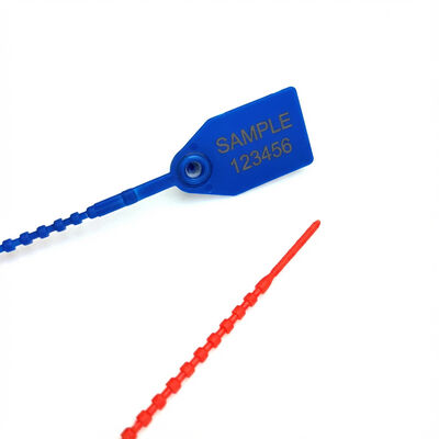 US-PS350B Επικίνδυνη παραβίαση εφοδιαστική πλαστική σφραγίδα με χάντρες για ρυθμιζόμενο μήκος αυτοκλείδωσης