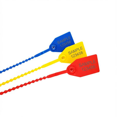 US-PS350B Επικίνδυνη παραβίαση εφοδιαστική πλαστική σφραγίδα με χάντρες για ρυθμιζόμενο μήκος αυτοκλείδωσης