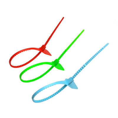 Αυτοκλείδωτη σφραγίδα με ταινία PP με περιοχή σήμανσης L 33 * W 25 mm και προσαρμοσμένη πλαστική ετικέτα